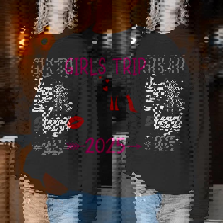 Girls Trip Vegas Souvenir Girls Trip Las Vegas 2025 Women Sweatshirt Unique Gifts