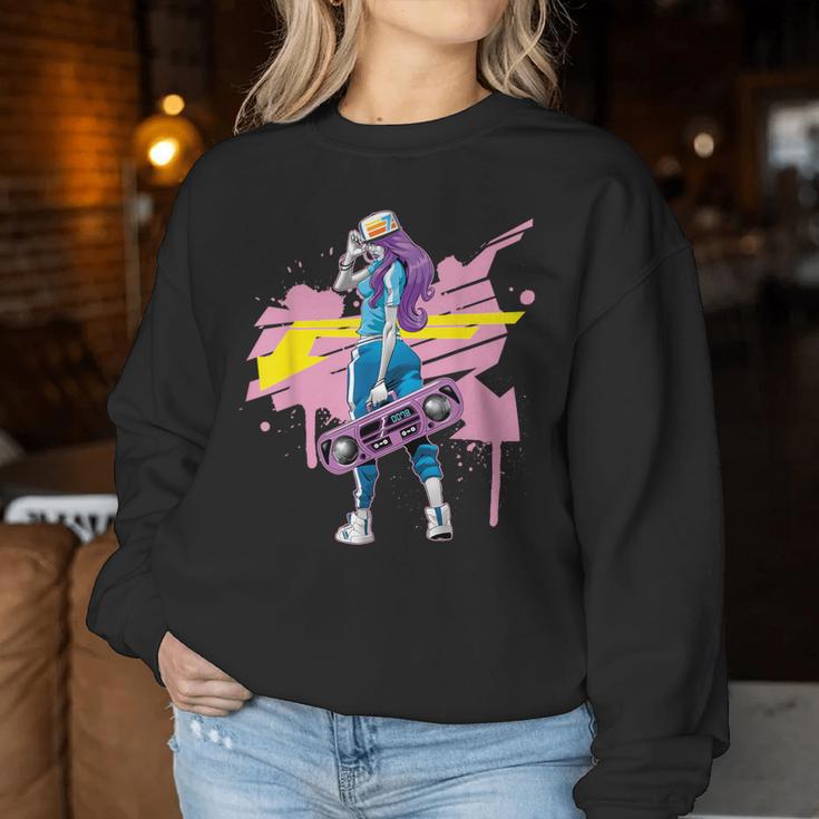 Graffiti Boombox Girls' Hip Hop Sweatshirt Frauen Lustige Geschenke