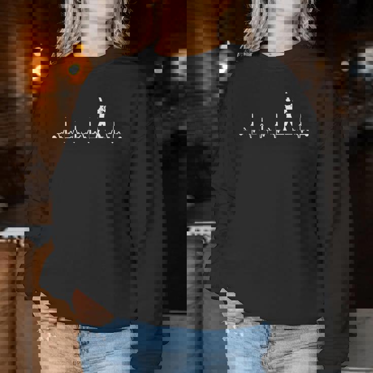 Heartbeat Baritone Ekg For Marching Band Mom Dad Women Sweatshirt Personalized Gifts