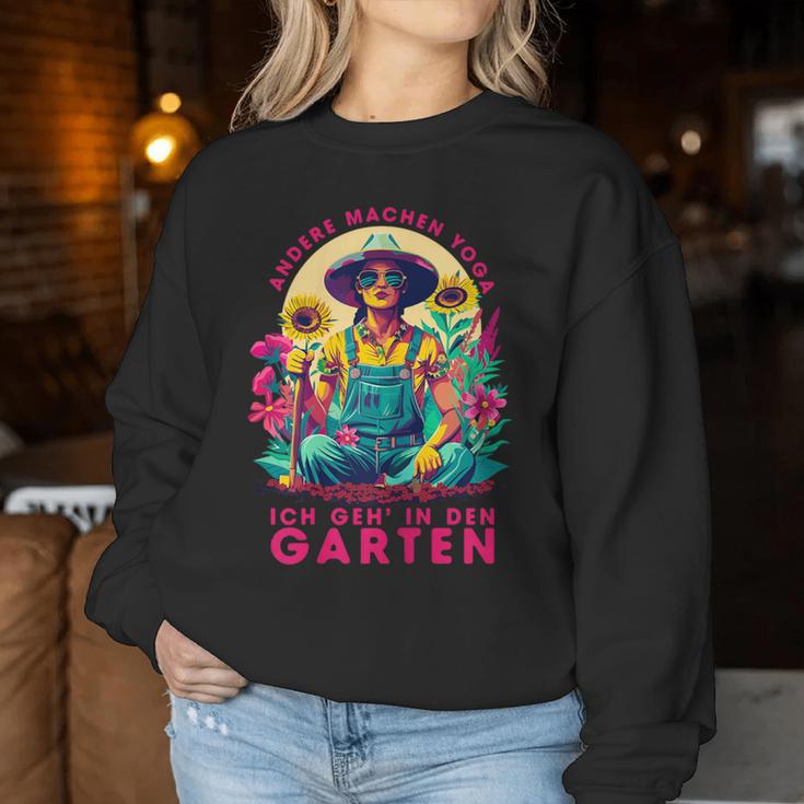 Ich Geh In Den Gartenliebhaber Mother's Day Mum Gardener Sweatshirt Frauen Lustige Geschenke