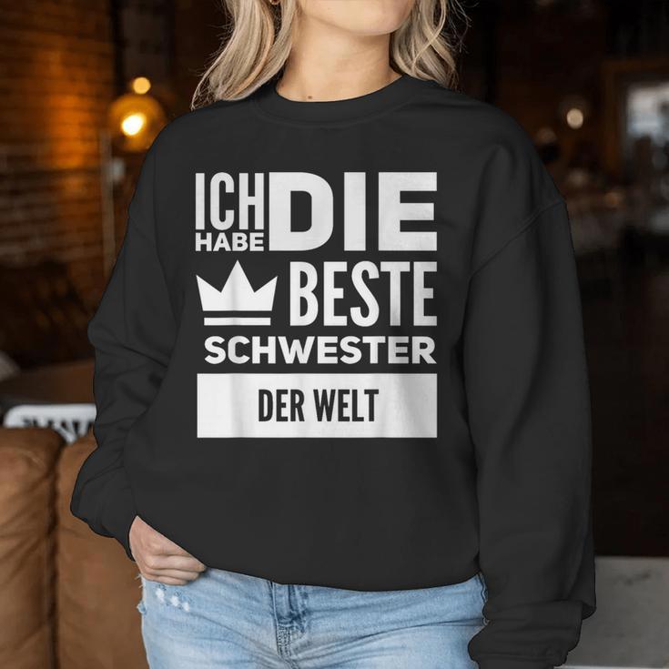 Ich Habe Die Beste Schwester Der Welt Sweatshirt Frauen Lustige Geschenke