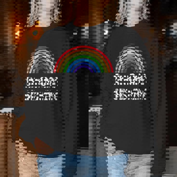 I'm Mama She's Mommy Lesbian Mom Gay Pride Lgbt Mother Women Sweatshirt Unique Gifts