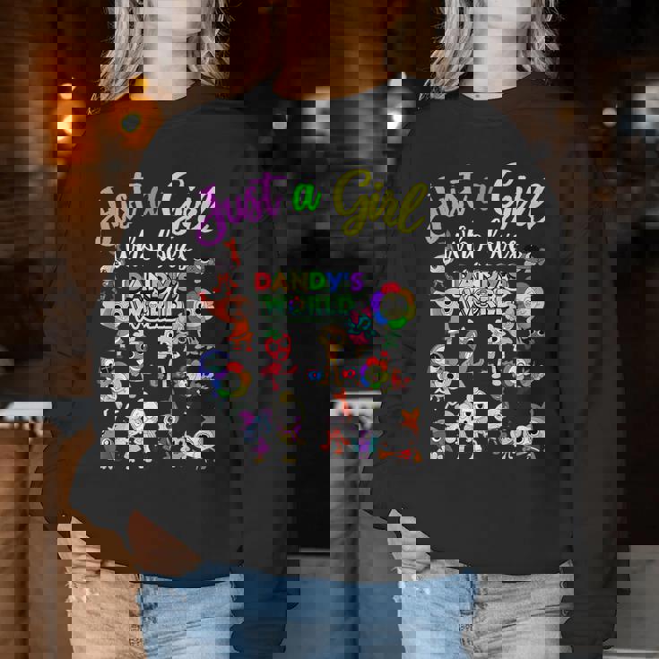 Just A Girl Who Love Dandy's World Women Sweatshirt Unique Gifts