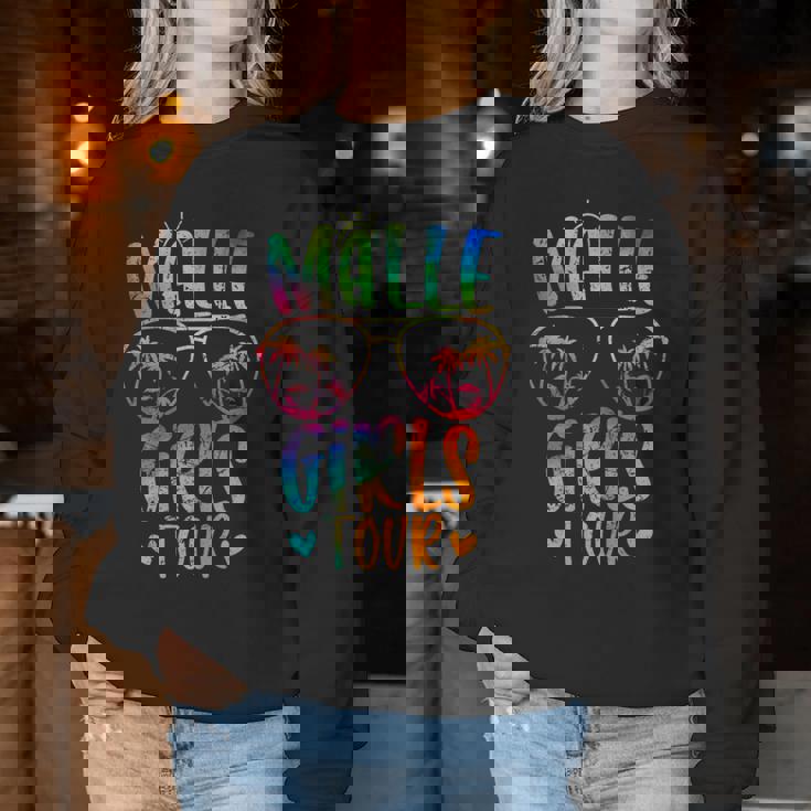 Malle Girls Tour Girls' Evening Mallorca Party Holiday Sweatshirt Frauen Lustige Geschenke