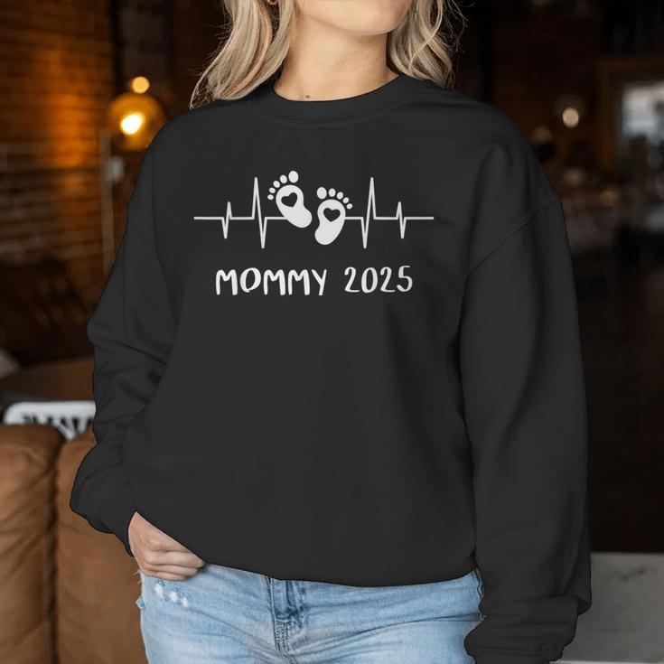 Mama 2025 Heartbeat The Mami Mom Mother's Day Birth Mother Sweatshirt Frauen Lustige Geschenke