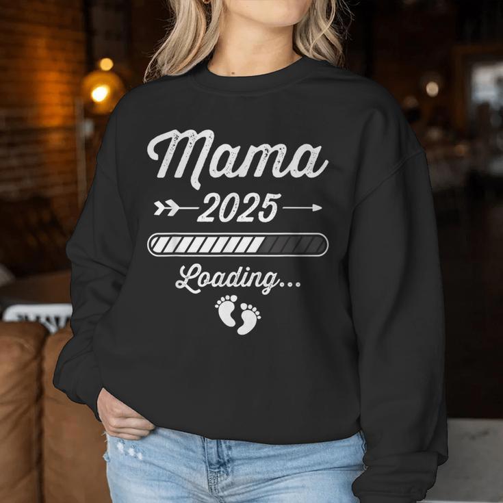 Mama 2025 Loading For Future Mother Pregnancy Sweatshirt Frauen Lustige Geschenke