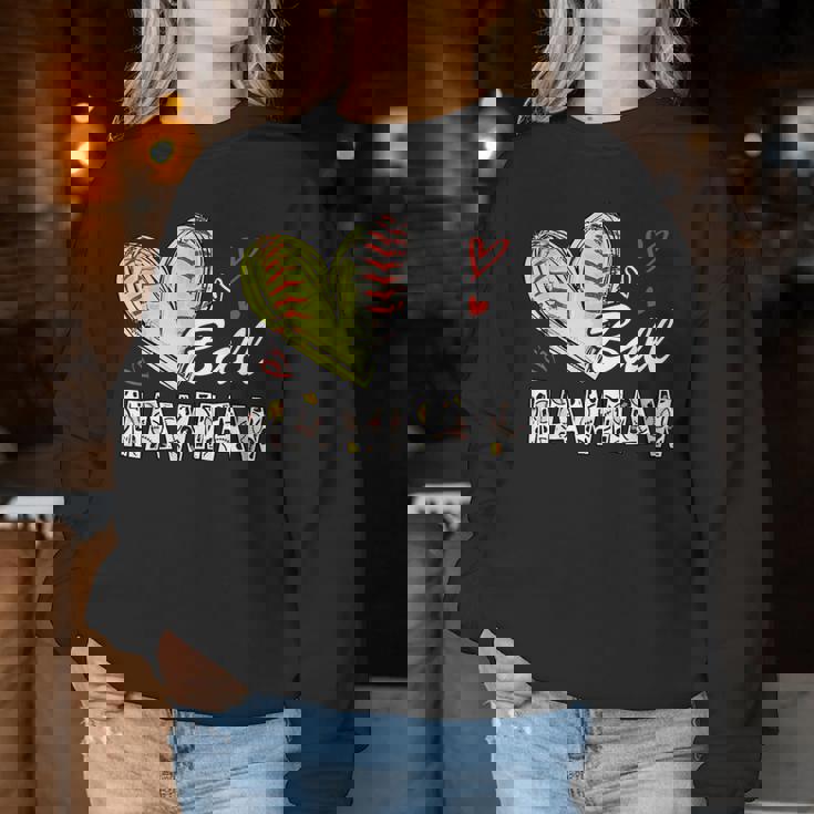 Mawmaw Of Both Baseball Softball Mother's Day For Family Women Sweatshirt Funny Gifts