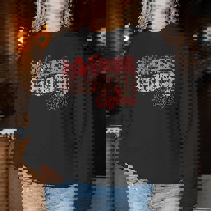 Mother Daughter Squad Matching Mom Groovy Women Sweatshirt Personalized Gifts