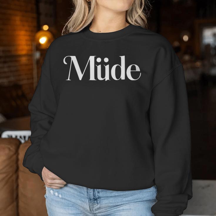 Müde-Mumu Pyjamas Müde Pyjamas Sweatshirt Frauen Lustige Geschenke