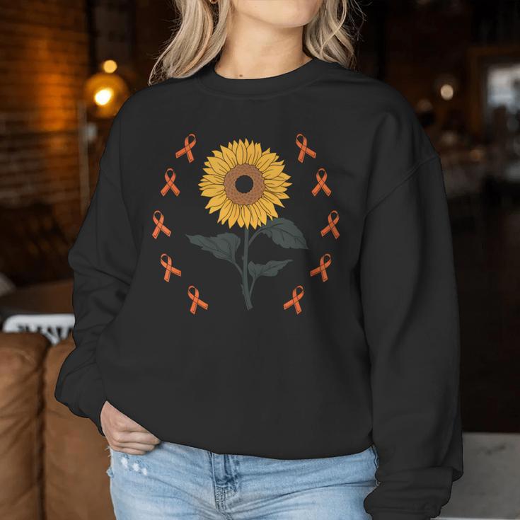 Multiple Sclerosis Awareness Sunflower Ms Warrior Support Sudadera Mujer Regalos divertidos