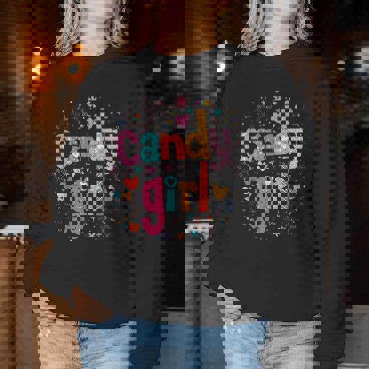 Nette Süßigkeiten Liebe Mädchen Süßigkeiten Süßigkeiten Sweatshirt Frauen Lustige Geschenke