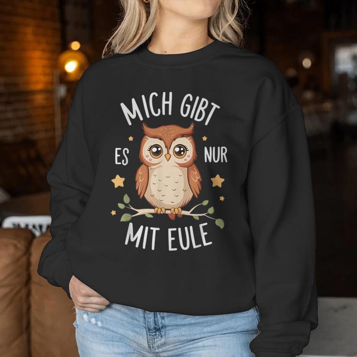 With Owl Sweatshirt Frauen Lustige Geschenke