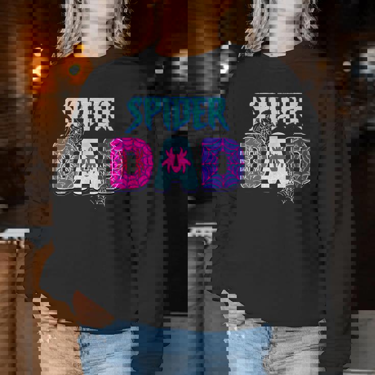 Parents Mom Spider Dad Matching Family Birthday Women Sweatshirt Personalized Gifts