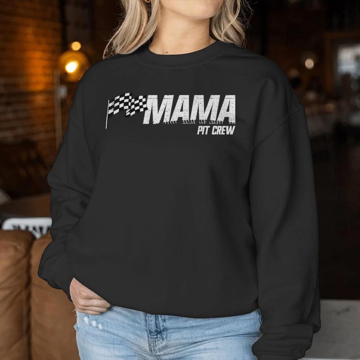 Pit Crew Mama Race Birthday Matching Family Racing Mama Sudadera Mujer Regalos divertidos