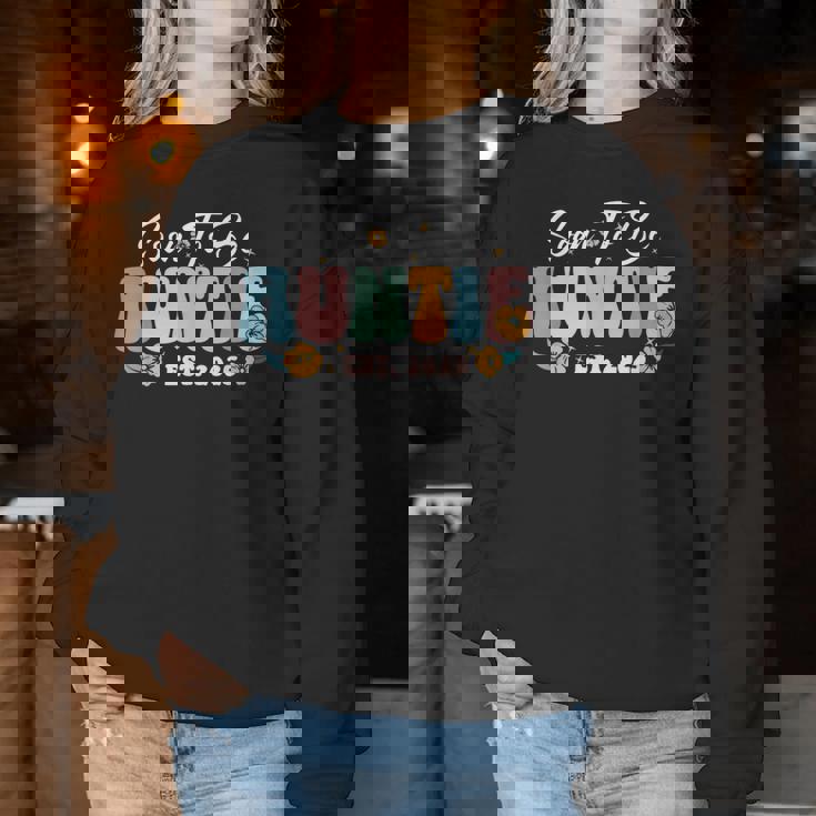 Pronto To Be Auntie Est 2025 Anuncio De Embarazo De Nueva Tía Sudadera Mujer Regalos divertidos