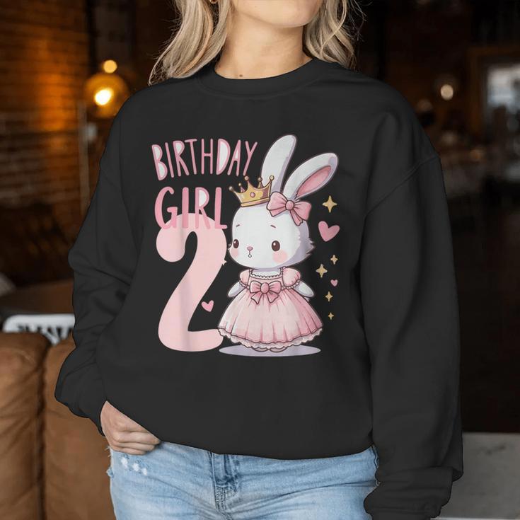 Rabbit Princess Children's Birthday 2 Years Girls Pink Sweatshirt Frauen Lustige Geschenke