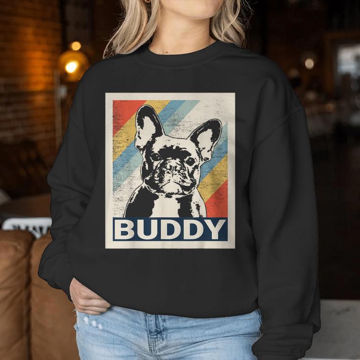 Retro French Bulldog For And Women Sweatshirt Frauen Lustige Geschenke