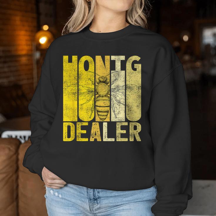 Retro Honey Dealer Beekeeper Bee Beekeeper Sweatshirt Frauen Lustige Geschenke