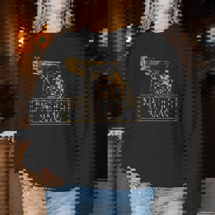 Roma Lupa Cita Del Imperio Romano Antigua De Roma Sudadera Mujer Regalos divertidos