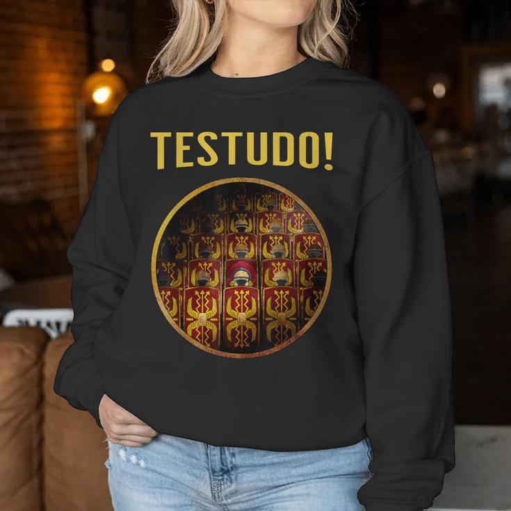 Roman Legions Testudo Ancient Roman Legionaries Sweatshirt Frauen Lustige Geschenke