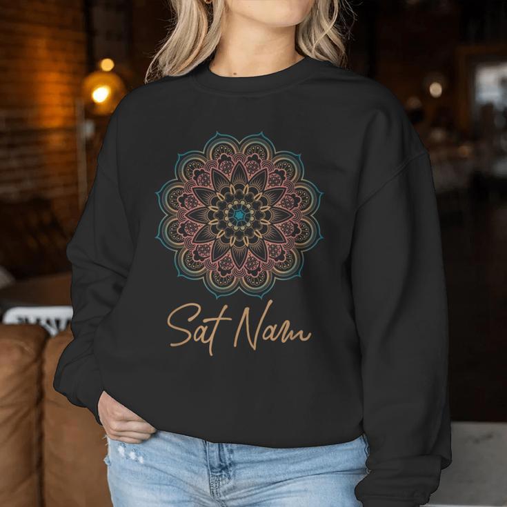 Sat Nam Mandala Kundalini Yoga Sweatshirt Frauen Lustige Geschenke