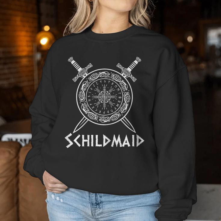 Schildmaid Kriegerin Lagertha Women's Sweatshirt Frauen Lustige Geschenke