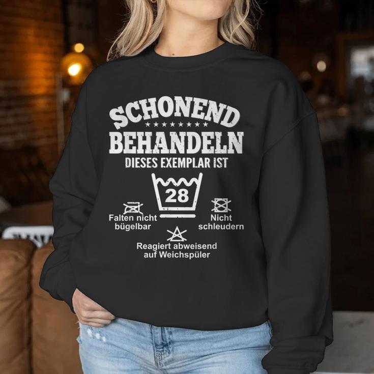 Schonend Behandeln 28 Birthday Man Woman Decoration 28 Years Sweatshirt Frauen Lustige Geschenke