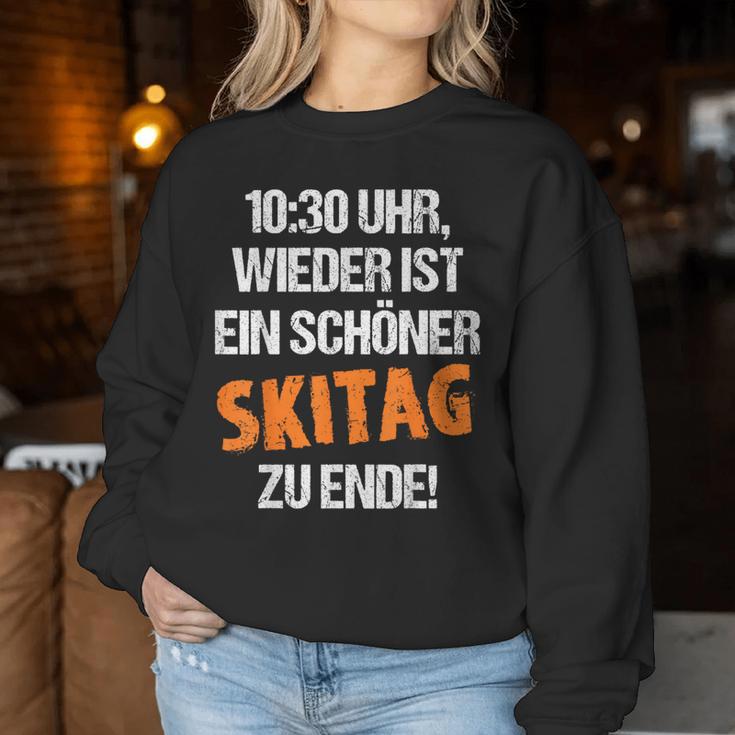 Schöner Skiag Zu Ende Ski Holiday Winter Holiday Sweatshirt Frauen Lustige Geschenke