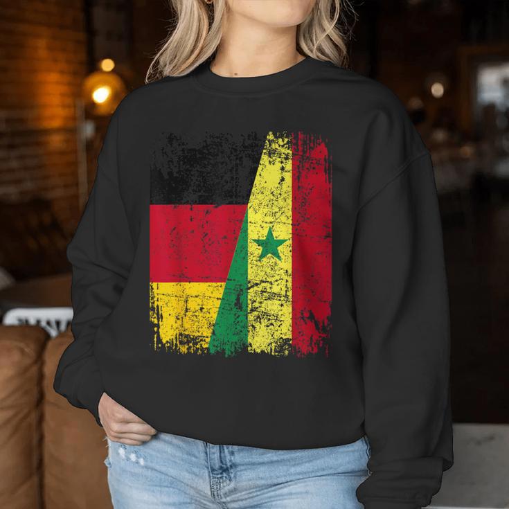 Senegal Germany Flag Children Senegal Sweatshirt Frauen Lustige Geschenke