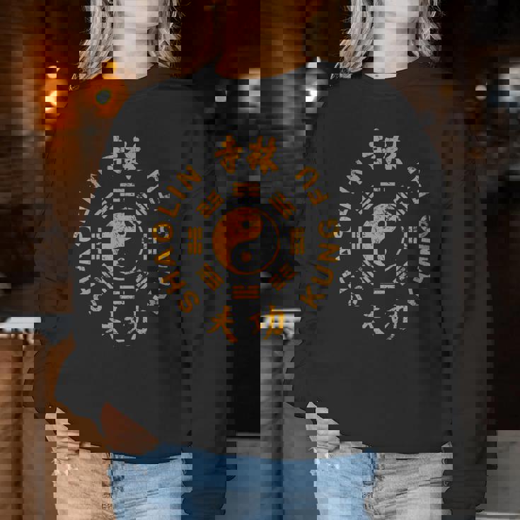 Shaolin Kung Fu Artes Marciales Chinas Tradicionales Cuello Sudadera Mujer Regalos divertidos