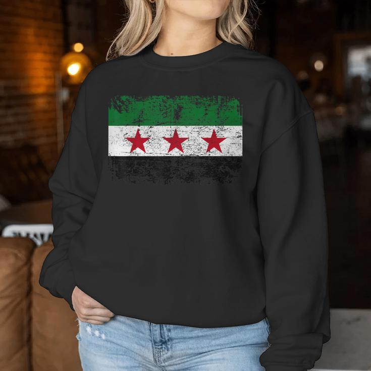 Syria Syria Flag Women's Children's Syria Sweatshirt Frauen Lustige Geschenke