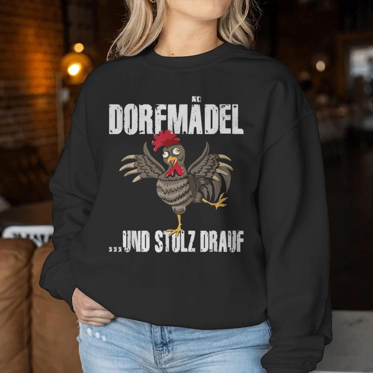 Village Girl And Pride Drauf Dorfkinder Chickenillage Sweatshirt Frauen Lustige Geschenke