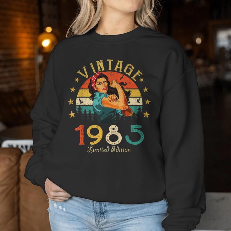 Vintage 1985 40Th Birthday Woman Retro 40 Years Sweatshirt Frauen Lustige Geschenke