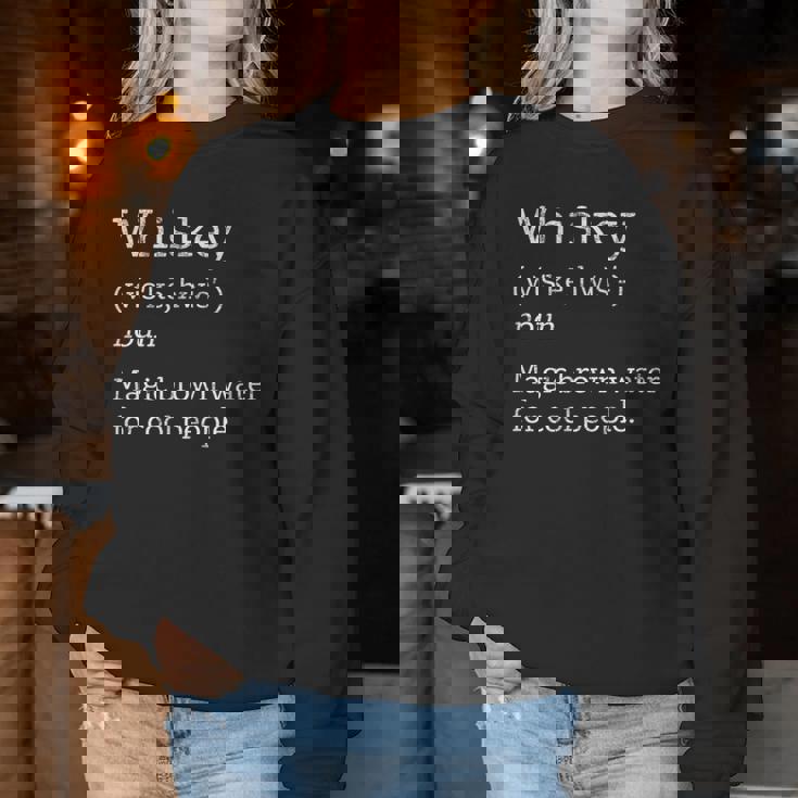 Vintage Whiskey Drinkers Definition Of Whisky Sudadera Mujer Regalos divertidos