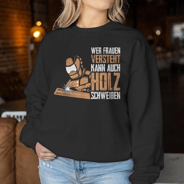 Wer Frauen Understands Can Also Wood Sweat Sweatshirt Frauen Lustige Geschenke