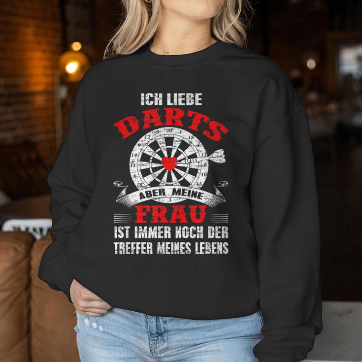 My Wife Is The Hit Of My Life Darts Sweatshirt Frauen Lustige Geschenke