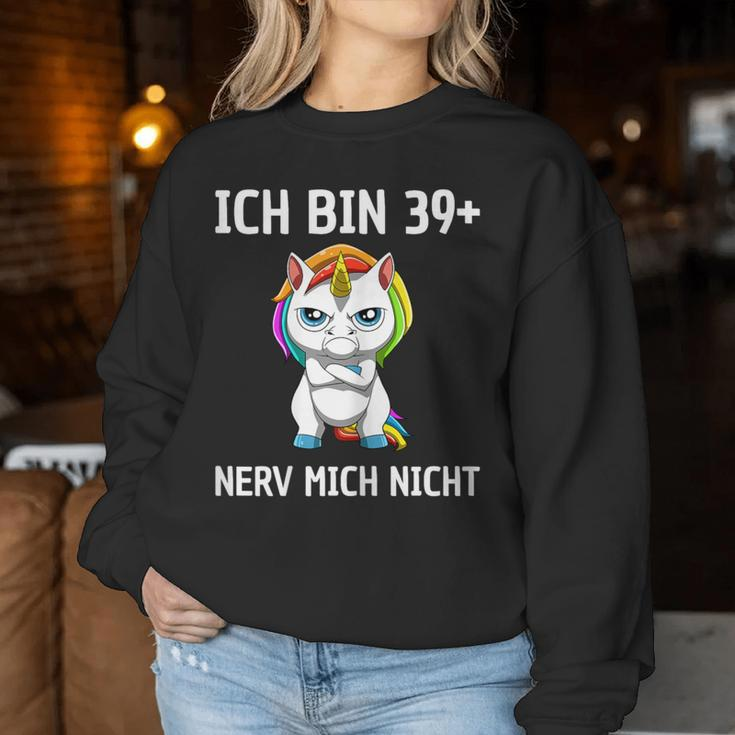 Women's 40Th Birthday Woman Unicorn 40 Year Old Idea Sweatshirt Frauen Lustige Geschenke