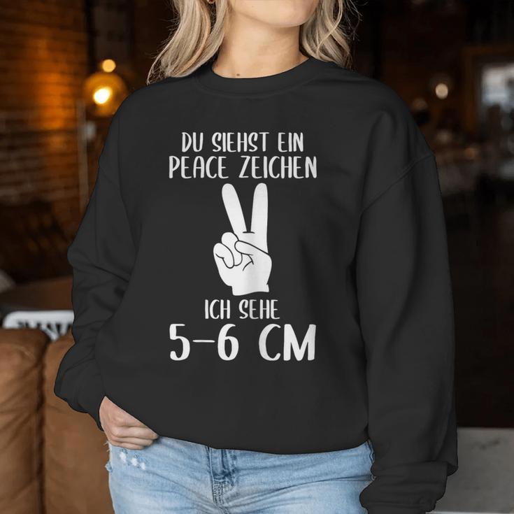 Women's Du Sieht Eine Peace Zeichen Ich Sehe 5-6 Cm Midwife S Sweatshirt Frauen Lustige Geschenke