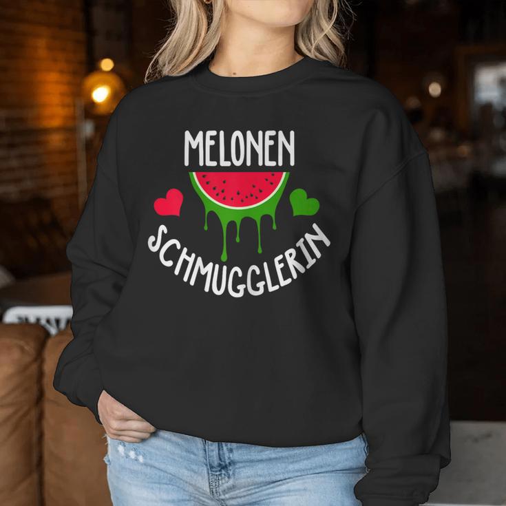 Women's Pregnant Saying Melons Sglerin Sweatshirt Frauen Lustige Geschenke