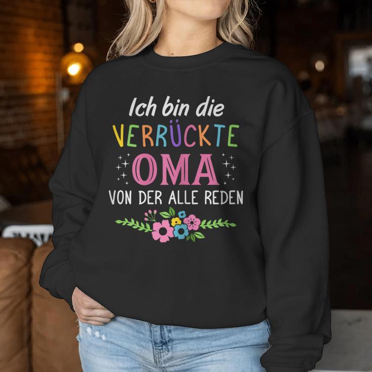 Women's Grandmother Crazy Grandma Sweatshirt Frauen Lustige Geschenke