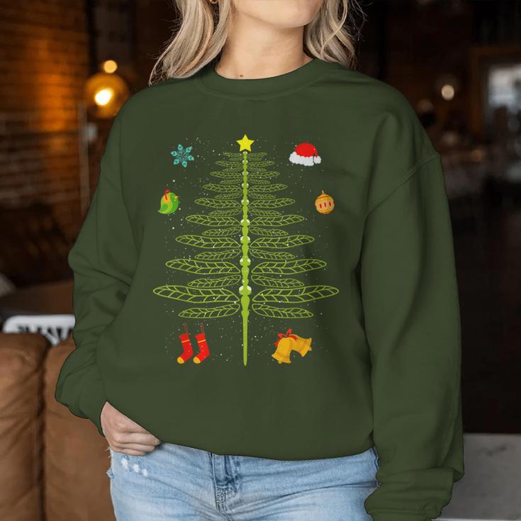 Christmas Dragonfly Christmas Tree Dragonfly Christmas Sweatshirt Frauen Lustige Geschenke