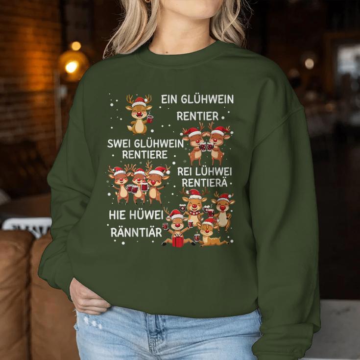 Christmas Mulled Wine Rudolph Reindeer Sweatshirt Frauen Lustige Geschenke