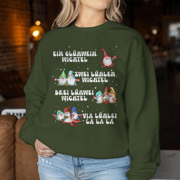 Christmas One Glowing Wine Wiggle Two Glühwin Sweatshirt Frauen Lustige Geschenke