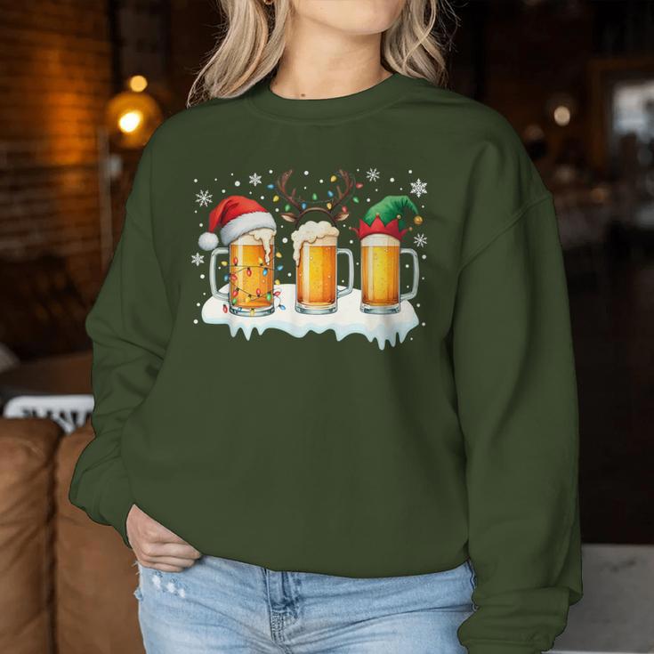 Christmas Outfit Beer Party Outfit Beer Beer Glasses Sweatshirt Frauen Lustige Geschenke