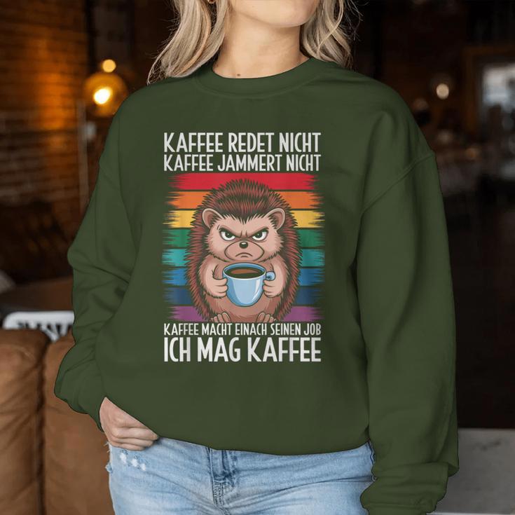 Coffee Talks Not Saying Christmas Fun Sweatshirt Frauen Lustige Geschenke