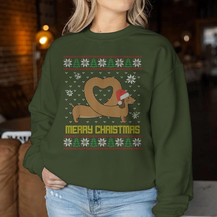 Dachshund Christmas Jumper Women's Christmas Jumper Ugly Sweatshirt Frauen Lustige Geschenke