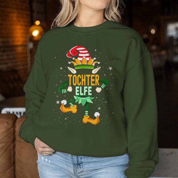 Daughter Elf Christmas Family Outfit Christmas Elf Sweatshirt Frauen Lustige Geschenke