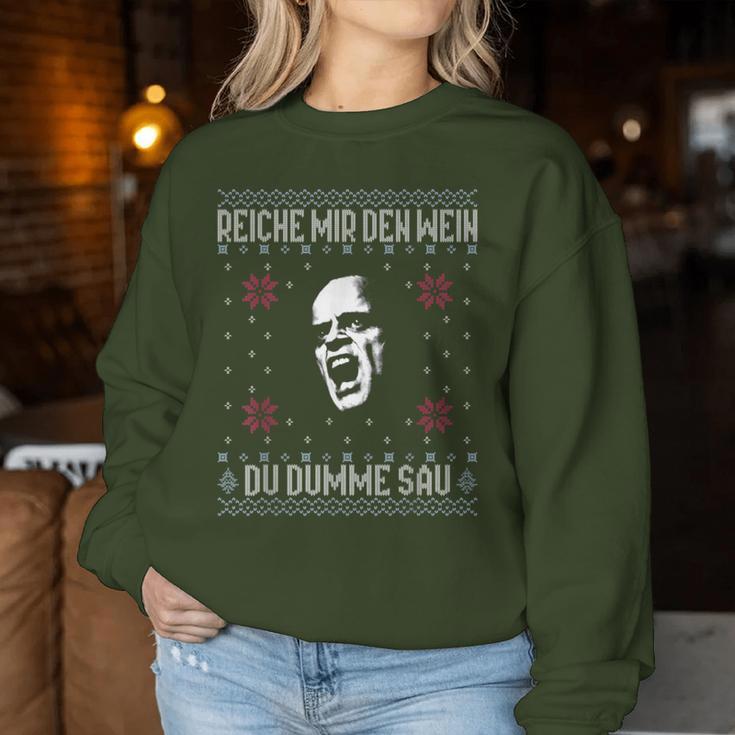 Empire Me The Wine X Du Dumme Sau Xmas Wineino Meme Sweatshirt Frauen Lustige Geschenke