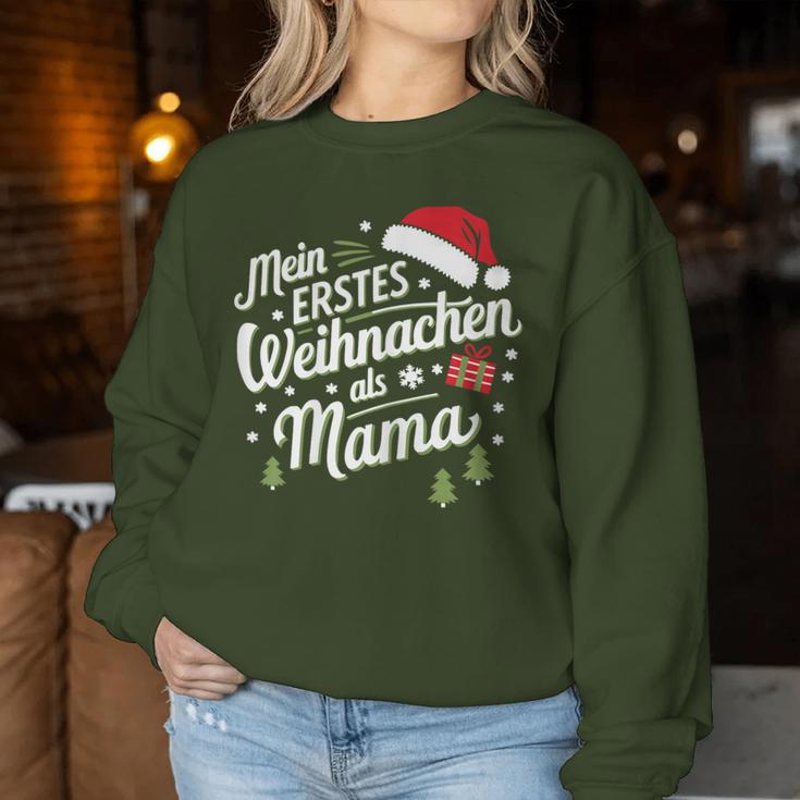 First Christmas As A Mum Sweatshirt Frauen Lustige Geschenke