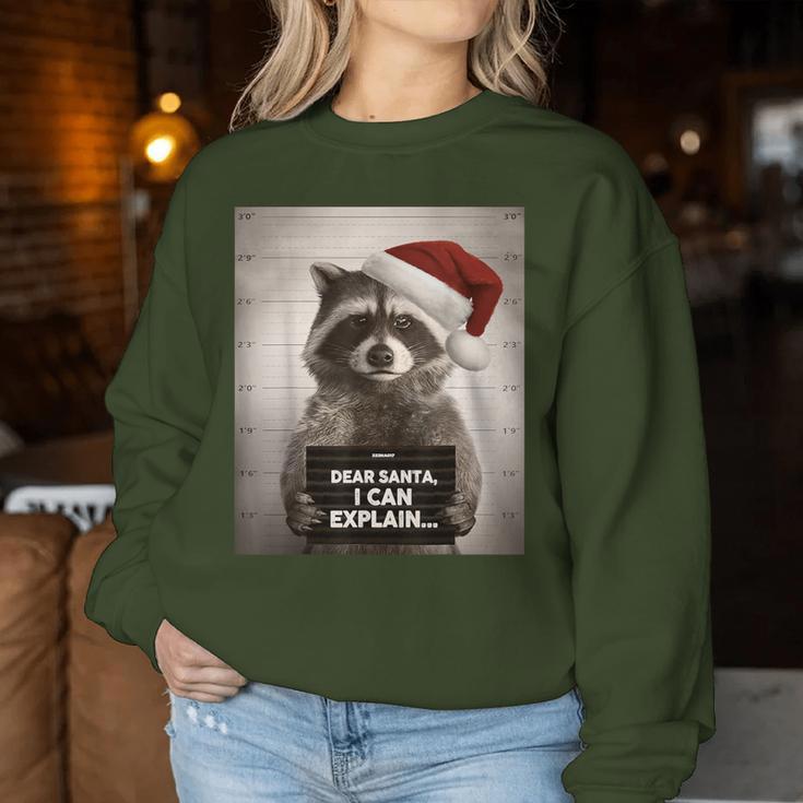 Christmas Outfit Women's Raccoon Sweatshirt Frauen Lustige Geschenke